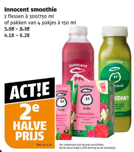Innocent   fruitsmoothie folder aanbieding bij  Poiesz - details