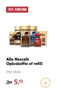 Nescafe   oploskoffie folder aanbieding bij  Coop - details