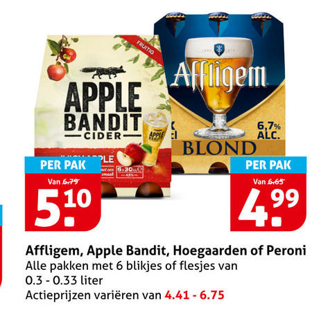 Hoegaarden   speciaalbier, appelcider folder aanbieding bij  Hoogvliet - details