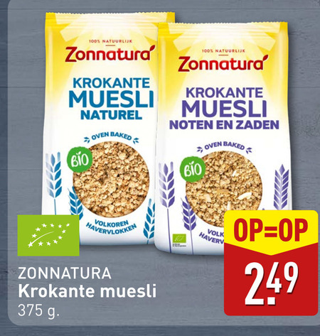 Zonnatura   muesli folder aanbieding bij  Aldi - details