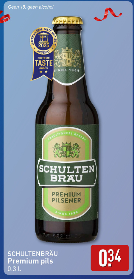 Schultenbrau   bier folder aanbieding bij  Aldi - details