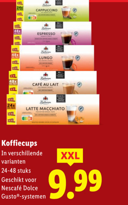 Bella Cafe   dolce gusto capsules folder aanbieding bij  Lidl - details
