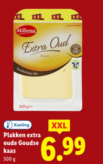 Milbona   kaasplakken folder aanbieding bij  Lidl - details