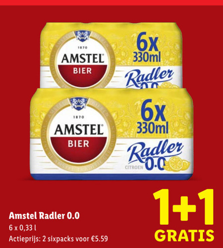 Amstel   radler bier folder aanbieding bij  Lidl - details