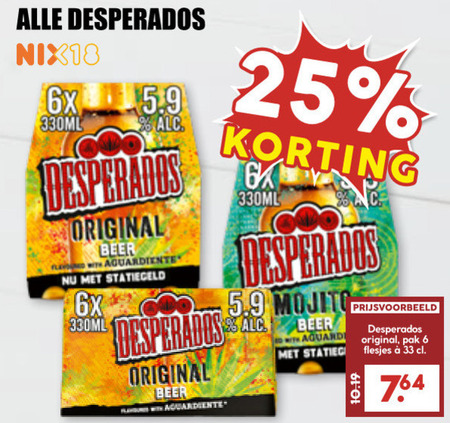 Desperados   speciaalbier folder aanbieding bij  MCD Supermarkt Basis - details