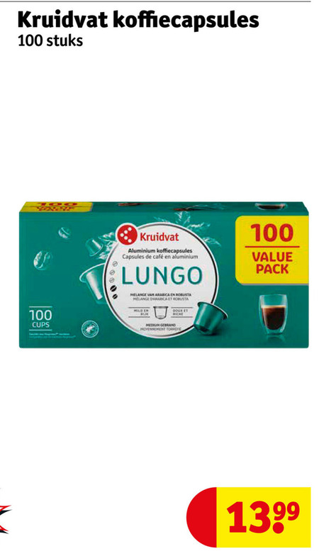 Kruidvat Huismerk   koffiecups folder aanbieding bij  Kruidvat - details