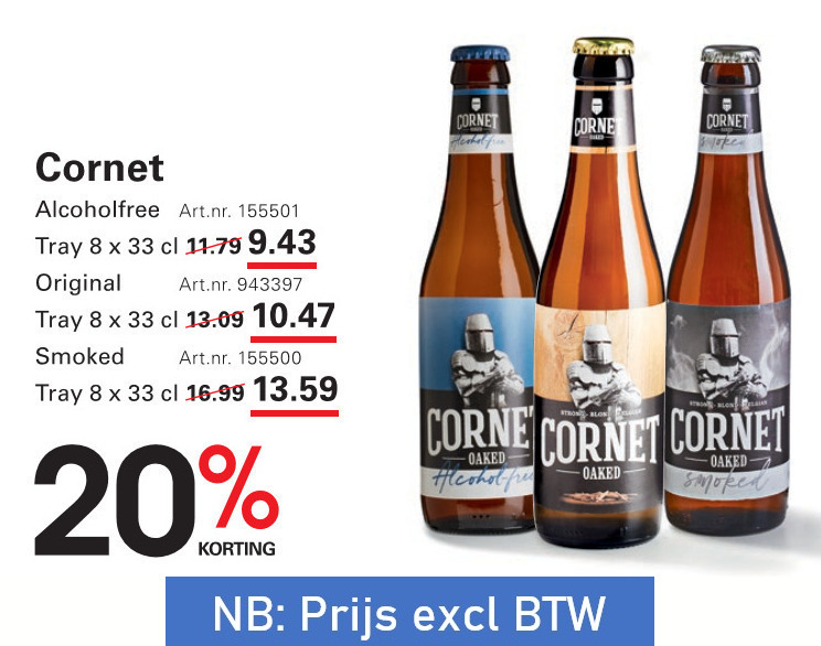Cornet   speciaalbier folder aanbieding bij  Sligro - details