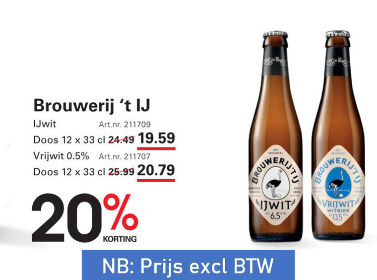 Brouwerij t IJ   speciaalbier folder aanbieding bij  Sligro - details