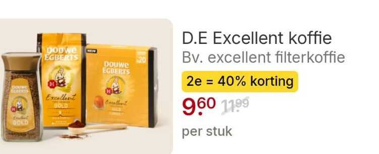 Douwe Egberts   koffie, oploskoffie folder aanbieding bij  Picnic - details