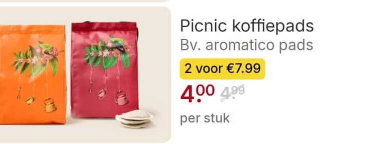 Picnic   koffiepad folder aanbieding bij  Picnic - details