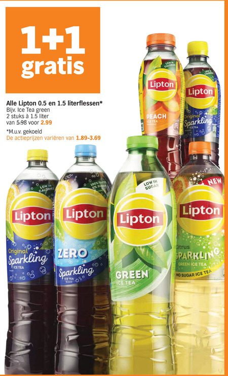 Lipton   ice tea folder aanbieding bij  Albert&nbsp;Heijn - details