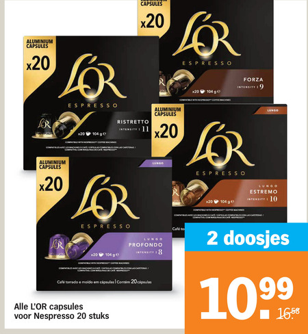 Douwe Egberts L Or   koffiecups folder aanbieding bij  Albert&nbsp;Heijn - details
