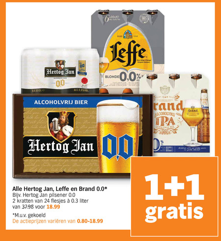 Brand   alcoholvrij bier folder aanbieding bij  Albert Heijn - details