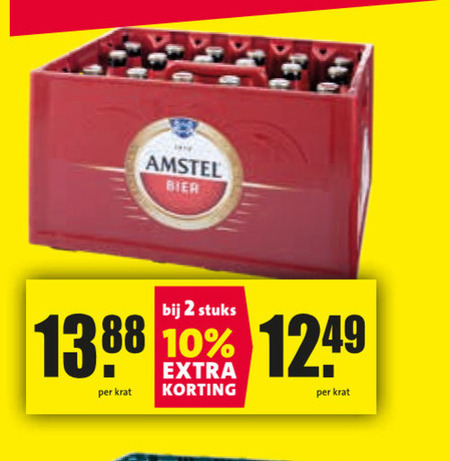 Amstel   krat bier folder aanbieding bij  Nettorama - details