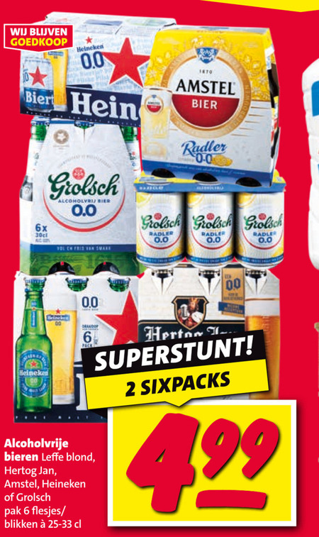 Heineken   alcoholvrij bier, blikje bier folder aanbieding bij  Nettorama - details