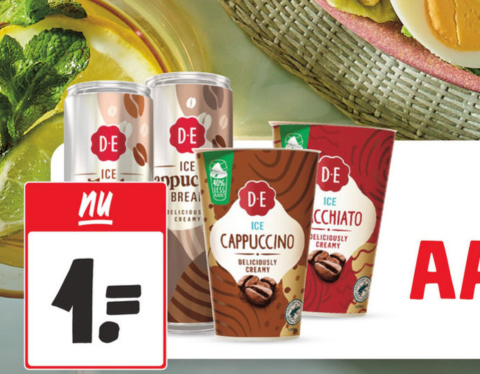 Douwe Egberts   ijskoffie folder aanbieding bij  Jumbo - details