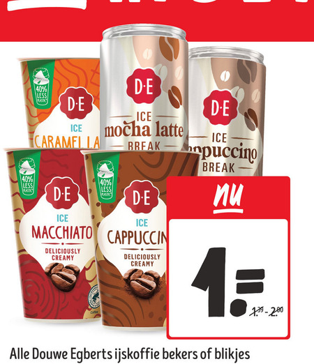Douwe Egberts   ijskoffie folder aanbieding bij  Jumbo - details