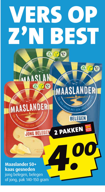 Maaslander   kaasplakken folder aanbieding bij  Boni - details