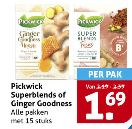 Pickwick   thee folder aanbieding bij  Hoogvliet - details