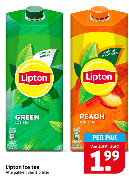Lipton   ice tea folder aanbieding bij  Hoogvliet - details