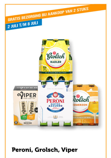 Grolsch   radler bier folder aanbieding bij  Coop - details