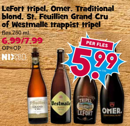 Westmalle   speciaalbier folder aanbieding bij  Boons Markt - details