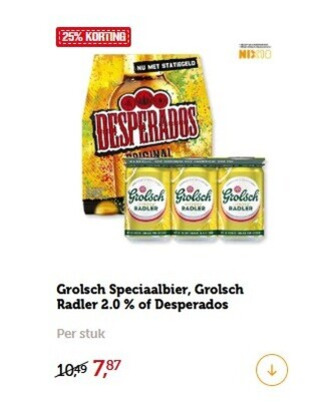 Desperados   speciaalbier folder aanbieding bij  Coop - details