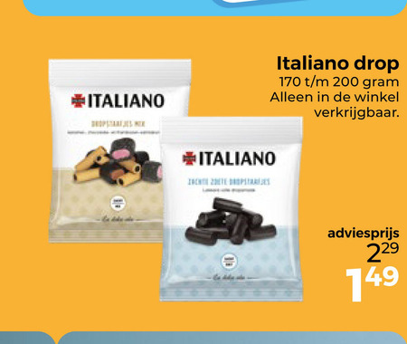Italiano   drop folder aanbieding bij  Trekpleister - details