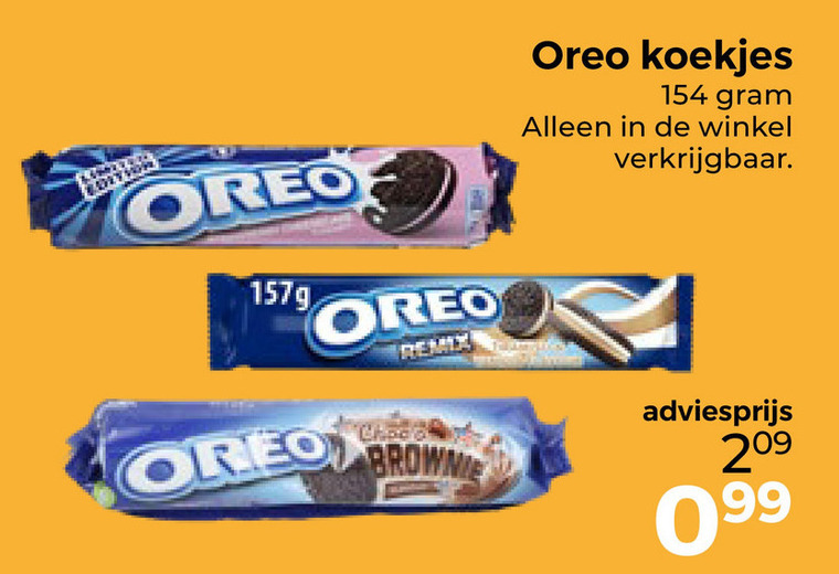 Oreo   biscuits folder aanbieding bij  Trekpleister - details