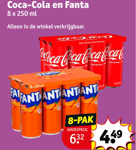 Fanta   frisdrank, cola folder aanbieding bij  Kruidvat - details