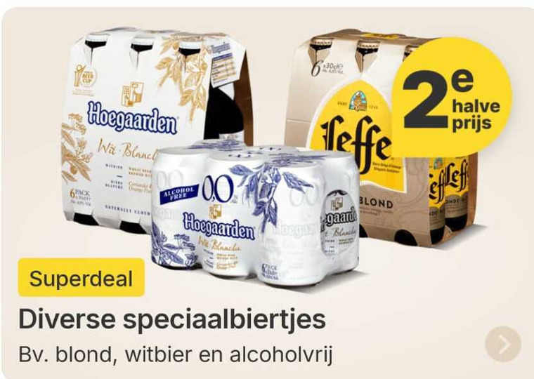 Hoegaarden   speciaalbier, blikje bier folder aanbieding bij  Picnic - details
