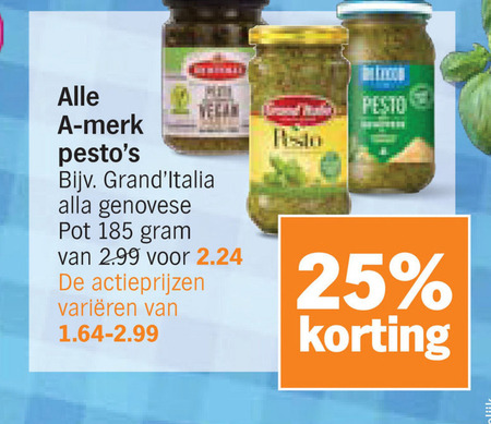 Grand Italia   pesto folder aanbieding bij  Albert&nbsp;Heijn - details