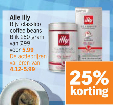 Illy   koffie, koffiebonen folder aanbieding bij  Albert Heijn - details