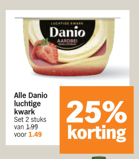 Danone Danio   kwark folder aanbieding bij  Albert&nbsp;Heijn - details