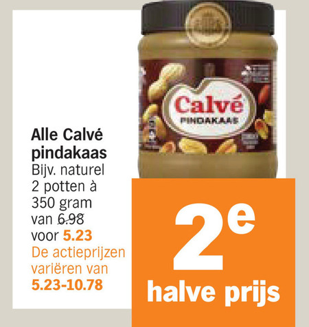Calve   pindakaas folder aanbieding bij  Albert Heijn - details