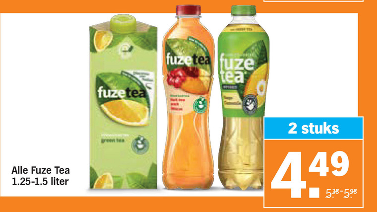 Fuze Tea   ice tea folder aanbieding bij  Albert Heijn - details
