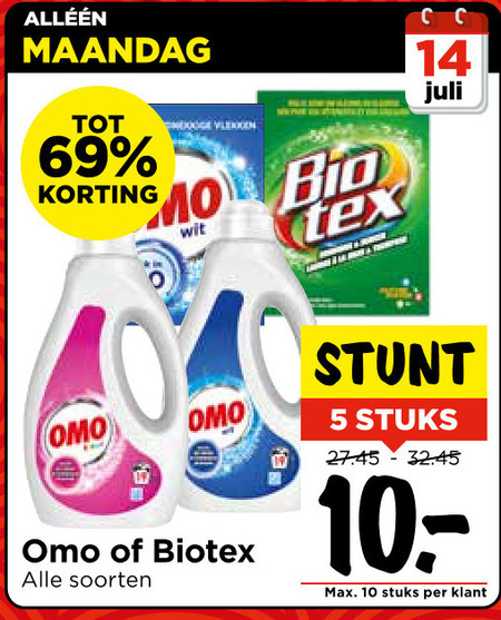 Omo   handwasmiddel, wasmiddel folder aanbieding bij  Vomar - details