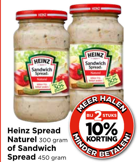Heinz   sandwich spread folder aanbieding bij  Vomar - details