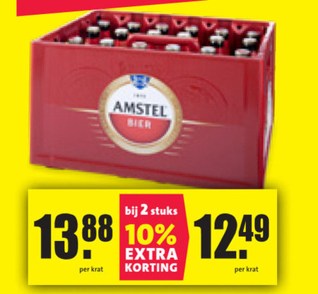 Amstel   krat bier folder aanbieding bij  Nettorama - details