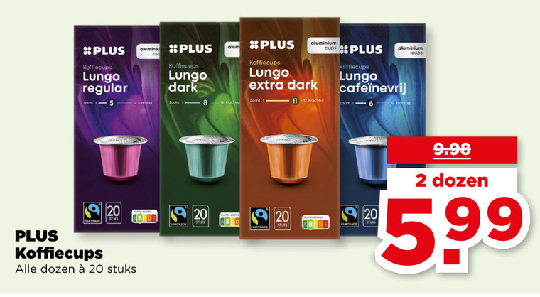 Plus Huismerk   koffiecups folder aanbieding bij  Plus - details