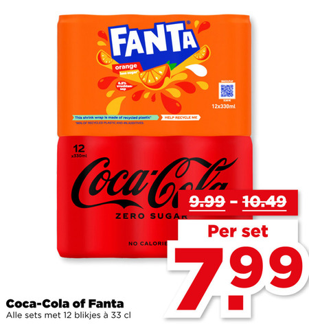 Fanta   cola, frisdrank folder aanbieding bij  Plus - details