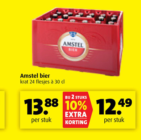 Amstel   krat bier folder aanbieding bij  Boni - details