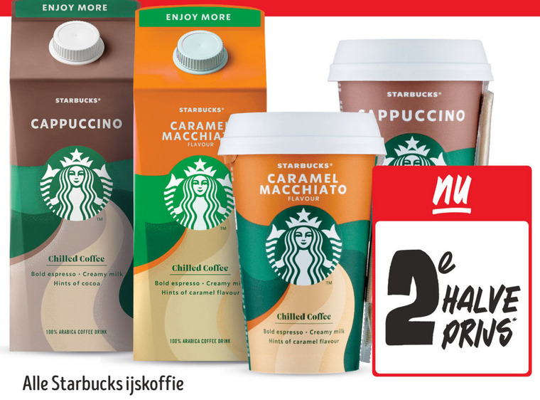 Starbucks   ijskoffie folder aanbieding bij  Jumbo - details