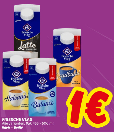 Friesche Vlag   koffiemelk folder aanbieding bij  Dekamarkt - details