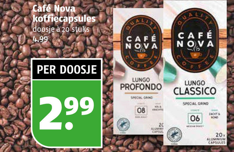 Cafe Nova   koffiecups folder aanbieding bij  Poiesz - details