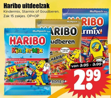 Haribo   snoep folder aanbieding bij  Dirk - details