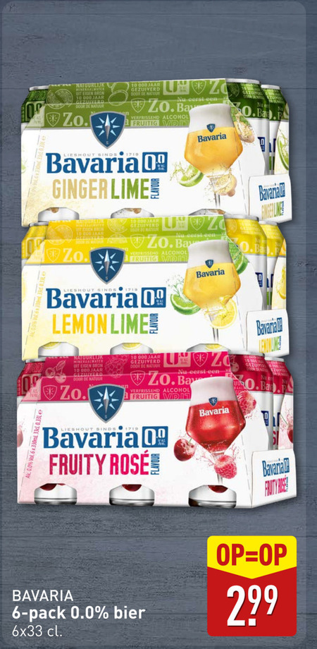 Bavaria   alcoholvrij bier folder aanbieding bij  Aldi - details