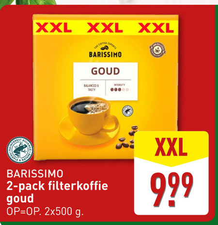 Barissimo   koffie folder aanbieding bij  Aldi - details