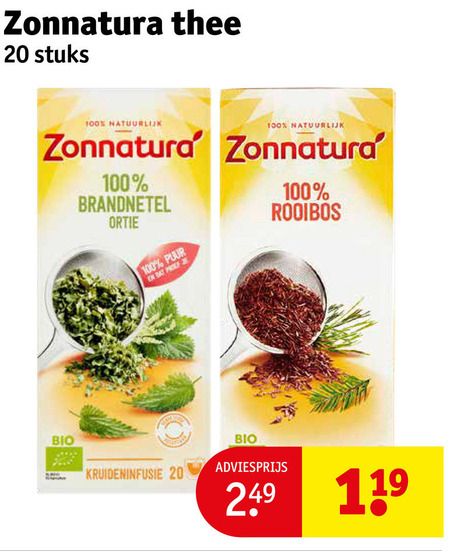 Zonnatura   thee folder aanbieding bij  Kruidvat - details