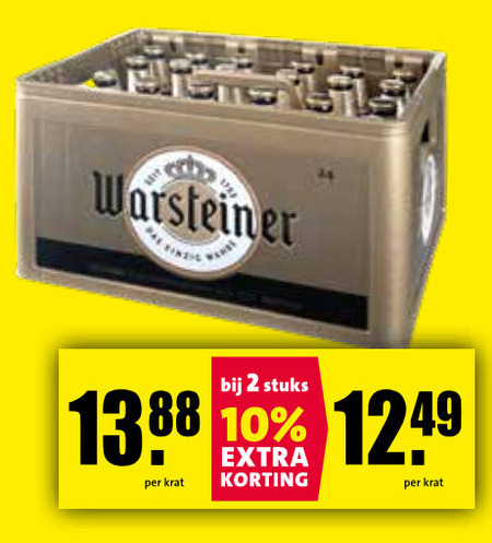 Warsteiner   krat bier folder aanbieding bij  Nettorama - details